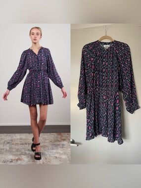 $585 Isabel Marant Etoile Amandine Dress Size 8